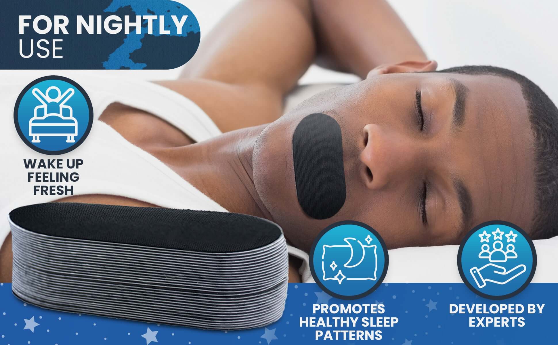 Mouth Tape for Sleep Apnea and Snoring with Nasal breathing